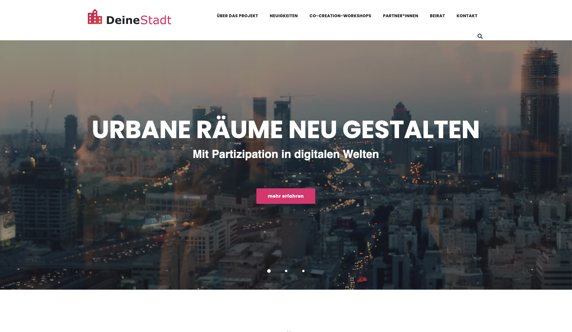 Deine Stadt - Neugestaltung der Verkehrsflächen in Städten